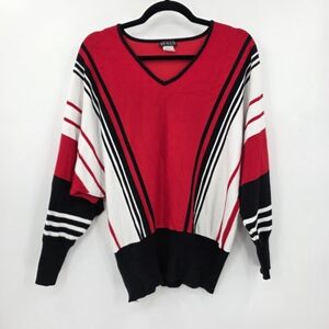 VENUS Women's Medium V-Neck Dolman Long Sleeve Sweater